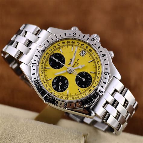 breitling a20048 yellow|Breitling chronomat longitude.